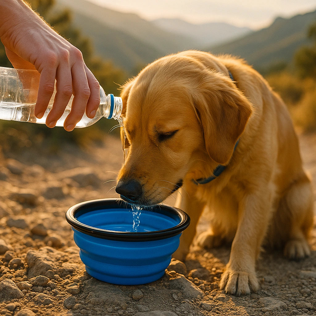 Comedero Plegable de Viaje Mellowpurr | Portátil y Práctico