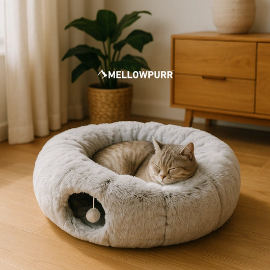 Cama Túnel MellowPurr 2 en 1 | Juego y Descanso Infinito