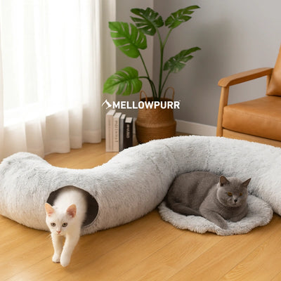 Cama Túnel MellowPurr 2 en 1 | Juego y Descanso Infinito