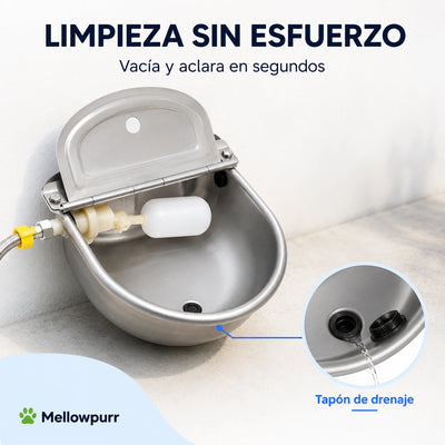 Mellowpurr AquaJardín | Bebedero Automático de Exterior para Perros
