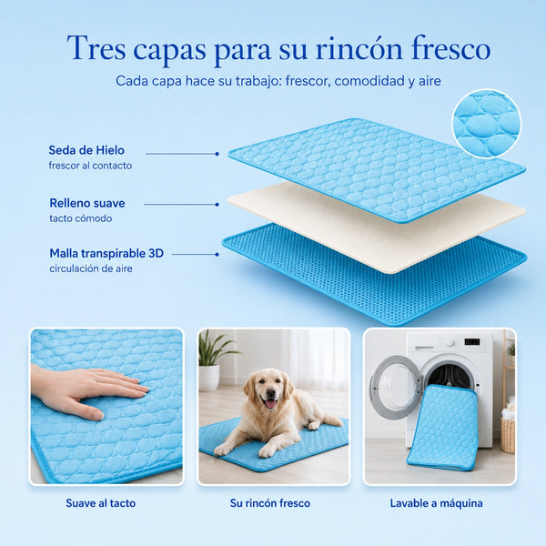 Alfombrilla Refrescante de Seda de Hielo | Mellowpurr