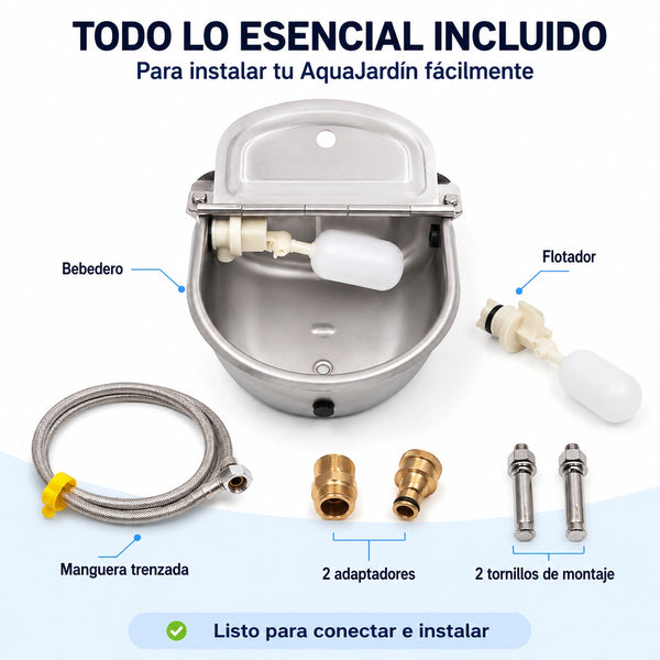 Mellowpurr AquaJardín | Bebedero Automático de Exterior para Perros