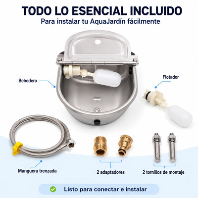 Mellowpurr AquaJardín | Bebedero Automático de Exterior para Perros