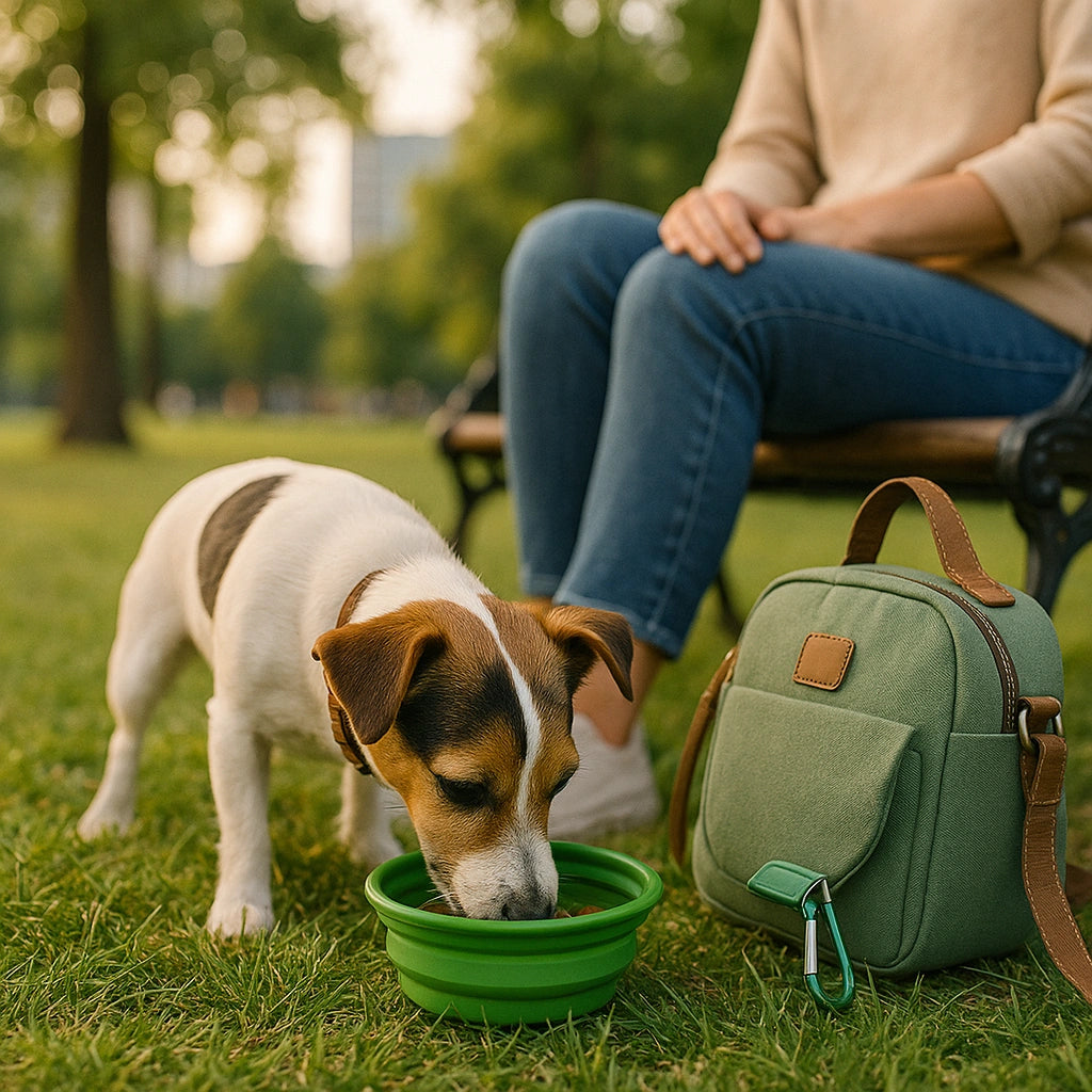 Comedero Plegable de Viaje Mellowpurr | Portátil y Práctico