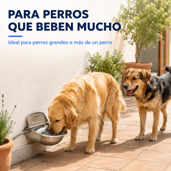 Mellowpurr AquaJardín | Bebedero Automático de Exterior para Perros