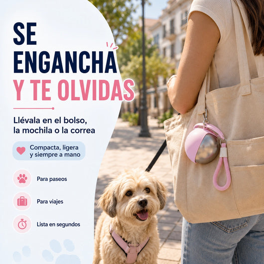 Mellowpurr PaseoFresh | Botella-Bebedero Portátil para Perros