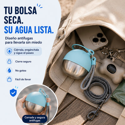 Mellowpurr PaseoFresh | Botella-Bebedero Portátil para Perros