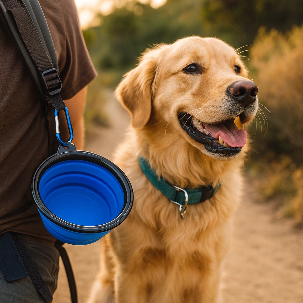 Comedero Plegable de Viaje Mellowpurr | Portátil y Práctico